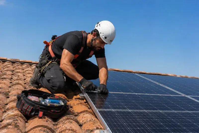 Maintenance et monitoring de panneaux solaires à Viviers-lès-Montagnes